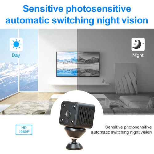 X6 camera home security surveillance camera HD night vision wireless small cube WIFI camera, built-in infrared night vision light, built-in 8G card