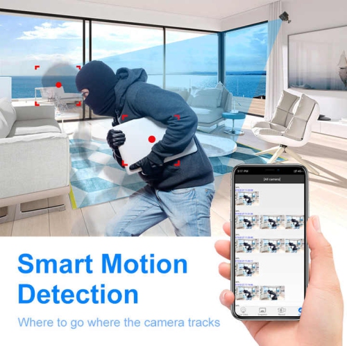 X6 camera home security surveillance camera HD night vision wireless small cube WIFI camera, built-in infrared night vision light, built-in 8G card