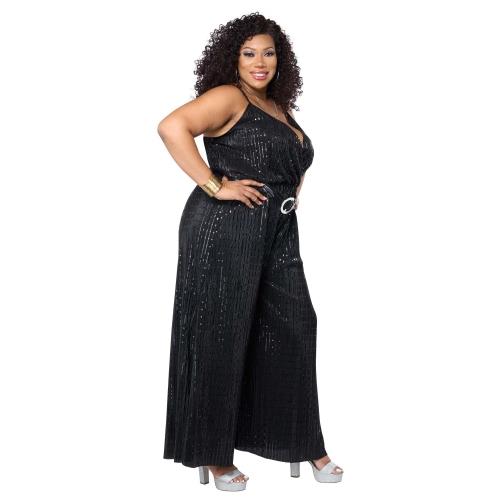 California Costumes, Let's Dance - Disco Jumpsuit, Women's Plus Size 2X