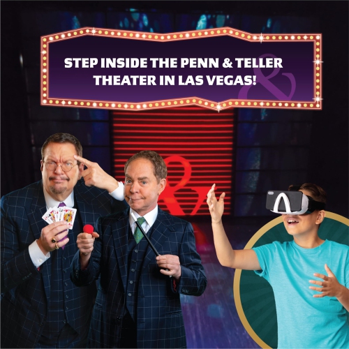 Abacus Brands Penn & Teller VR Magic Lab - Virtual Reality Kids Magic Book and Interactive STEM Learning Activity Set