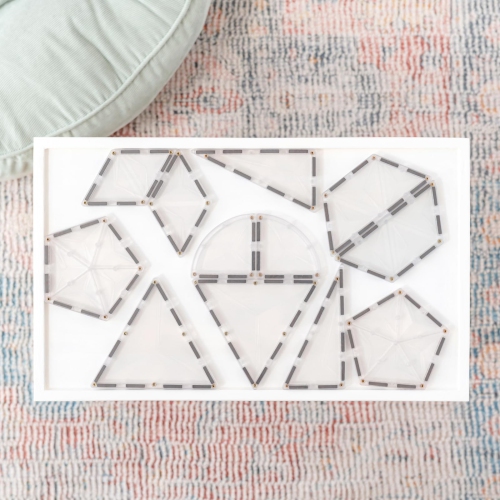 CONNETIX Clear Shape Expansion Pack, 24 Pieces