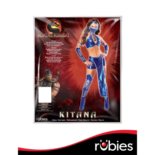 Rubies Costume Secret Wishes Women's Kitana Mortal Kombat, Blue, X-Small