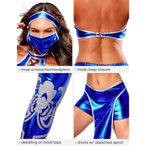 Rubies Costume Secret Wishes Women's Kitana Mortal Kombat, Blue, X-Small