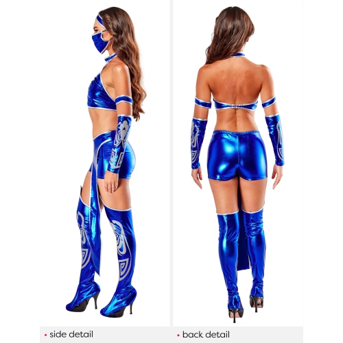 Rubies Costume Secret Wishes Women's Kitana Mortal Kombat, Blue, X-Small
