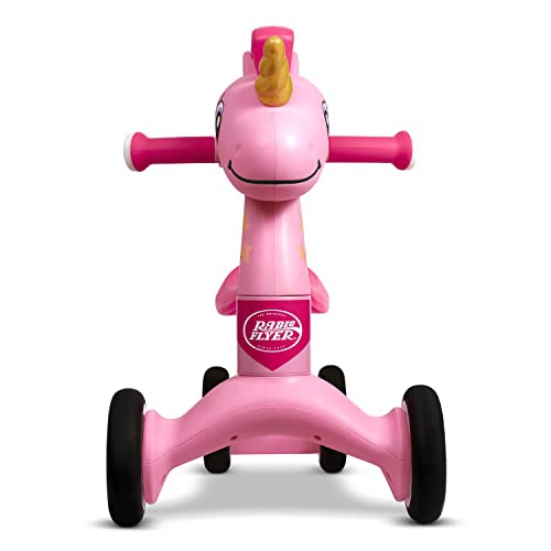 Radio Flyer Lil' Racers: Sparkle The Unicorn Ride on Toy, for Ages 1-3, Pink Toddler Ride on Toy