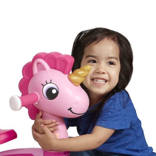 Radio Flyer Lil' Racers: Sparkle The Unicorn Ride on Toy, for Ages 1-3, Pink Toddler Ride on Toy