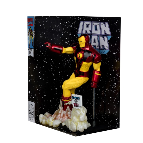 Marvel Iron Man 1:6th Scale Collectible with Scene & Comic McFarlane Toys
