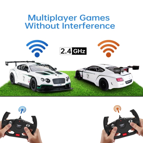 RASTAR RC Cars 1/14 Bentley Continental GT3 Toy Vehicles Racing Cars Bentley Remote Control Car for Kids Adults, 2.4G