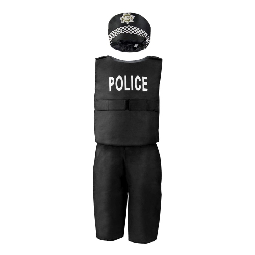 Sinuo Boy's Dress Up Costumes Trunk Set 11pcs, Pirate, Chef, Construction Worker, Policeman Costume Fit Kids Age from ..