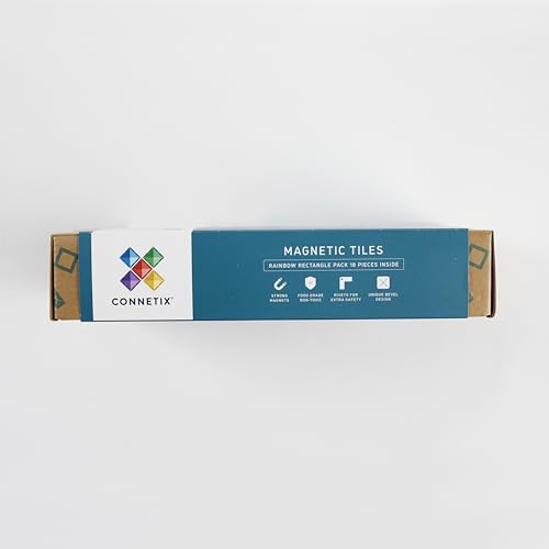 CONNETIX Rainbow Rectangle Pack, 18 Pieces