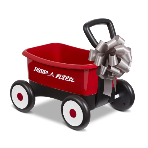 Radio Flyer Push & Pull Walker Wagon, 2-in-1 Wagon, Ages 1-4, Red Walker Toy Wagon