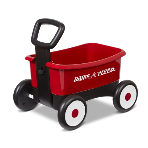 Radio Flyer Push & Pull Walker Wagon, 2-in-1 Wagon, Ages 1-4, Red Walker Toy Wagon