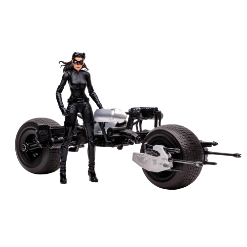 DC Multiverse Catwoman and Batpod 7in Action Figure and Vehicle McFarlane Toys Gold Label