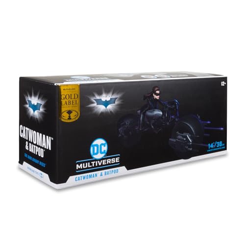 DC Multiverse Catwoman and Batpod 7in Action Figure and Vehicle McFarlane Toys Gold Label