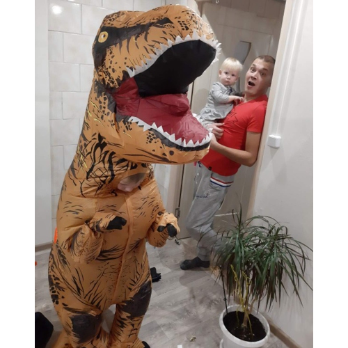 RETRO JUMP Halloween Inflatable Dinosaur Costume Kids Halloween Costume Cosplay Fancy Dress