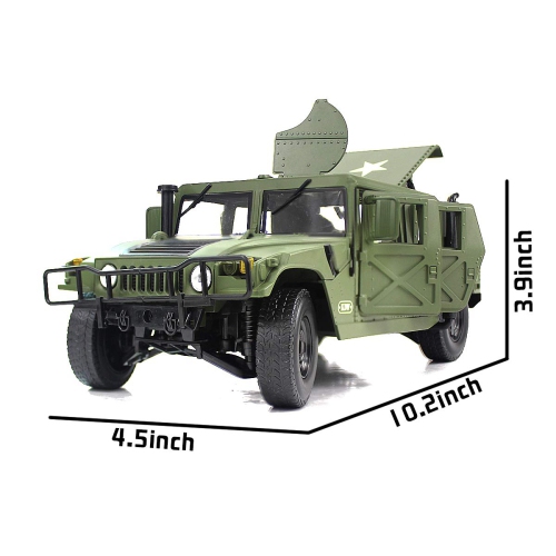 Fisca 1/18 Scale Model Car Metal Diecast Military Armored Vehicle Battlefield Truck