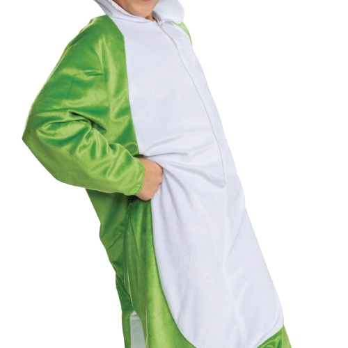 Yoshi Costume Hooded Jumpsuit, Official Super Mario Character Costume for Kids, Size