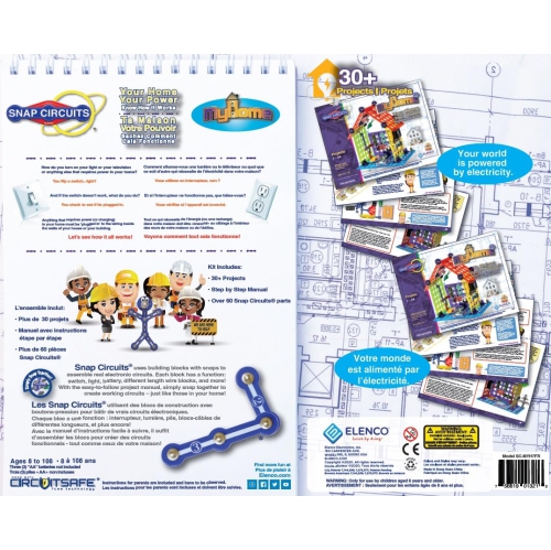 Snap Circuits My Home Plus Electronics Building Kit for Kids Ages 8 and Up