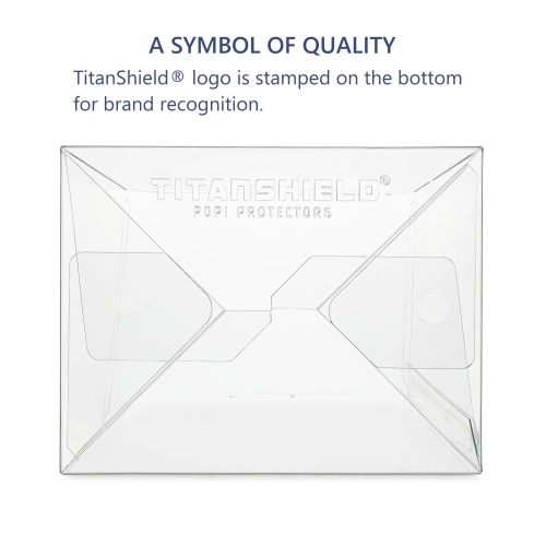 TitanShield 0.5mm Pop Protectors Sleeve Case Compatible with Funko - 4" Inch Pop! Vinyl Figures