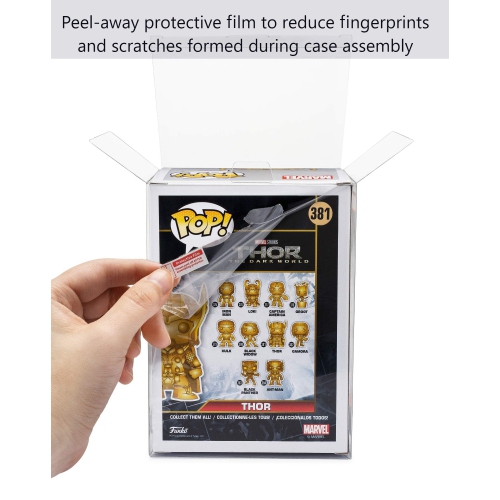 TitanShield 0.5mm Pop Protectors Sleeve Case Compatible with Funko - 4" Inch Pop! Vinyl Figures