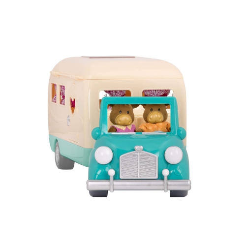 Li’l Woodzeez – Toy Car – Toy Camper – Figurine Playset – Camping Playset – 3 Years + – Happy Camper