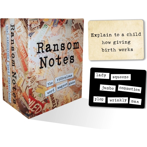 Ransom Notes - The Ridiculous Word Magnet Party Game & Expansion Pack One Bundle, 3+ Players