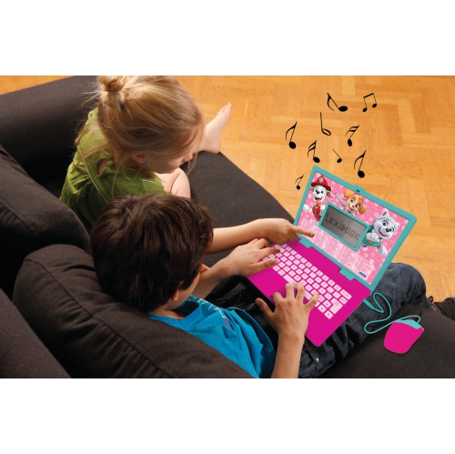 Paw Patrol Pink Colours Bilingual Talking Educational Laptop – 124 Activities in English and French