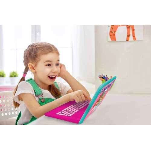 Paw Patrol Pink Colours Bilingual Talking Educational Laptop – 124 Activities in English and French