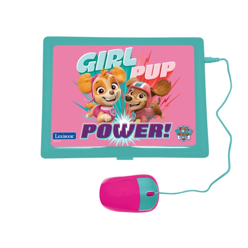 Paw Patrol Pink Colours Bilingual Talking Educational Laptop – 124 Activities in English and French