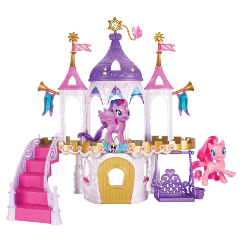 Château de l'amitié My Little Pony comprenant les figurines Twilight Sparkle et Pinkie Pony Pie Pony