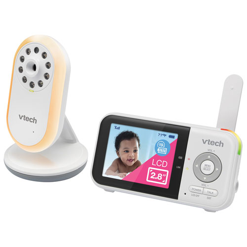 VTech 2.8" Video Baby Monitor with Night Light & Two-Way Communication (VM3258)