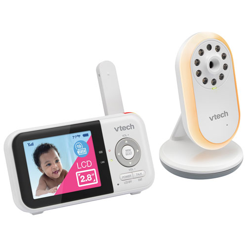 VTech 2.8" Video Baby Monitor with Night Light & Two-Way Communication (VM3258)