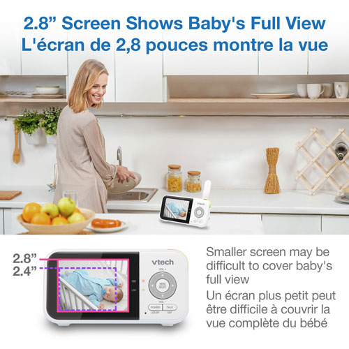 VTech 2.8" Video Baby Monitor with Night Light & Two-Way Communication (VM3258)
