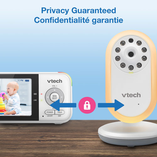 VTech 2.8" Video Baby Monitor with Night Light & Two-Way Communication (VM3258)