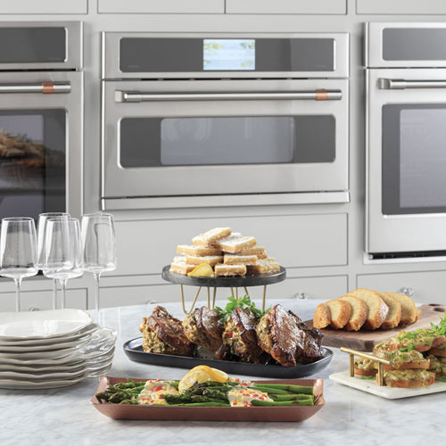 Café Smart 5-in-1 30" 1.7 Cu. Ft. Speed Electric Wall Oven with 120V Advantium (CSB913P2VS1) - Stainless
