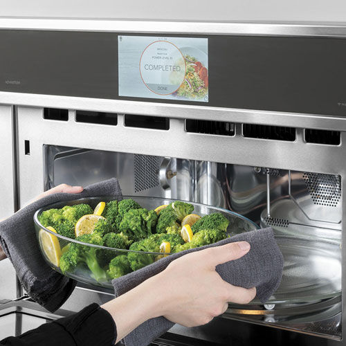 Café Smart 5-in-1 30" 1.7 Cu. Ft. Speed Electric Wall Oven with 120V Advantium (CSB913P2VS1) - Stainless