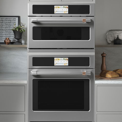 Café Smart 5-in-1 30" 1.7 Cu. Ft. Speed Electric Wall Oven with 240V Advantium (CSB923P2VS1) - Stainless