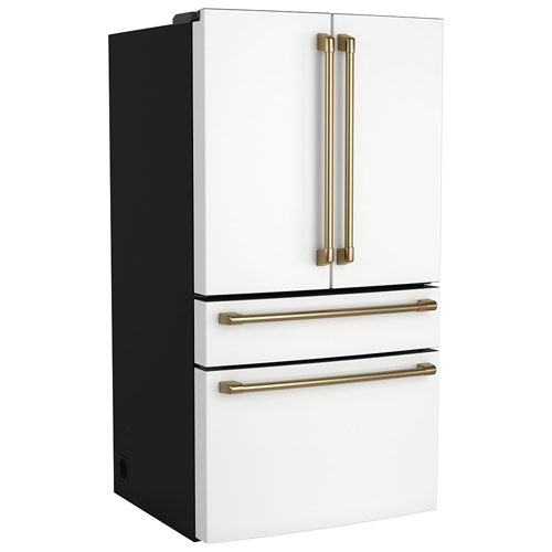 Café 34" 23.2 Cu. Ft. French Door Refrigerator with Water Dispenser - Matte White