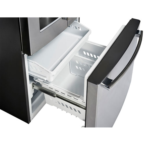GE Profile 33" 24.8 Cu. Ft. French Door Refrigerator with Water & Ice Dispenser (PFE24HYRCFS) - Stainless