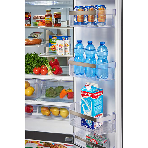 GE Profile 33" 24.8 Cu. Ft. French Door Refrigerator with Water & Ice Dispenser (PFE24HYRCFS) - Stainless