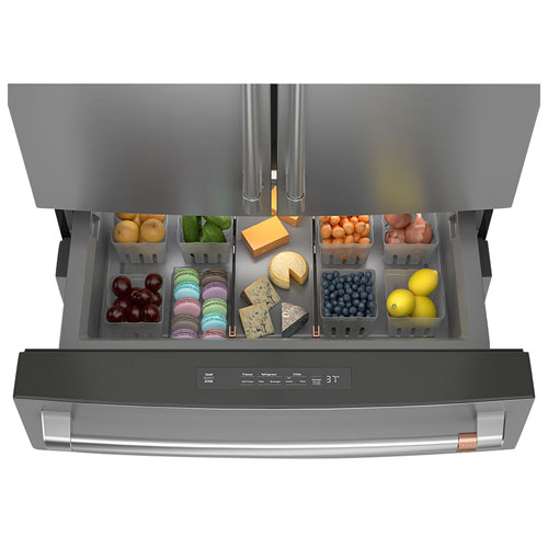 Café 34" 23.2 Cu. Ft. French Door Refrigerator with Water Dispenser (CJE23DP2WS1) - Stainless Steel