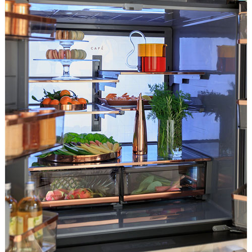 Café 34" 23.2 Cu. Ft. French Door Refrigerator with Water Dispenser (CJE23DP2WS1) - Stainless Steel