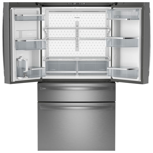 GE Profile 36" 28.7 Cu. Ft. French Door Refrigerator with Water Dispenser - Stainless Steel