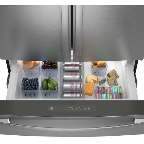 GE Profile 36" 28.7 Cu. Ft. French Door Refrigerator with Water Dispenser - Stainless Steel