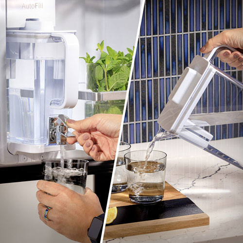 GE Profile 36" 28.7 Cu. Ft. French Door Refrigerator with Water Dispenser - Stainless Steel