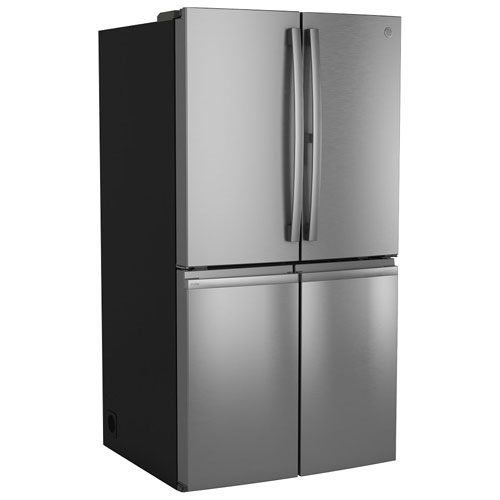 Profile 36" 28.4 Cu. Ft. 4-Door Refrigerator with Water Dispenser - Stainless Steel