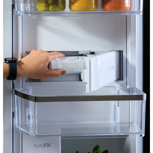 Profile 36" 28.4 Cu. Ft. 4-Door Refrigerator with Water Dispenser (PAD28BYTFS) - Stainless Steel