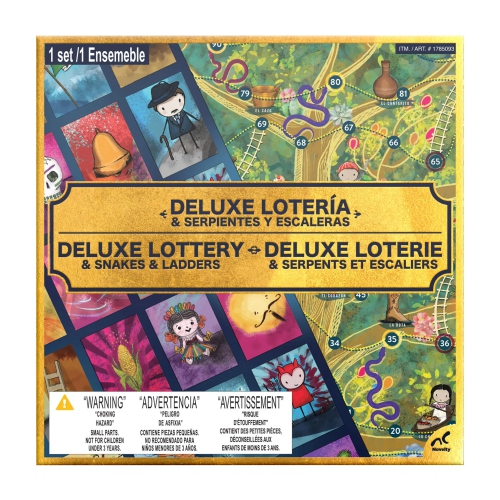 Deluxe Lottery & Snakes & Ladders Board Game