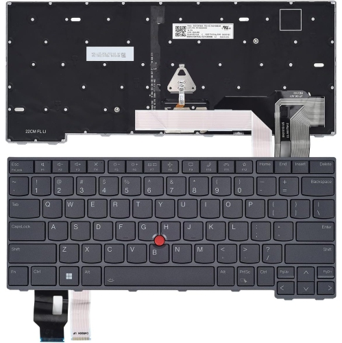 LIXSUNTEK New US Black English WITH Backlit Keyboard for Lenovo Thinkpad T14 GEN 3/4 P/N:5N21D67970 5N21D68058 5N21D68160 5N21D68234
