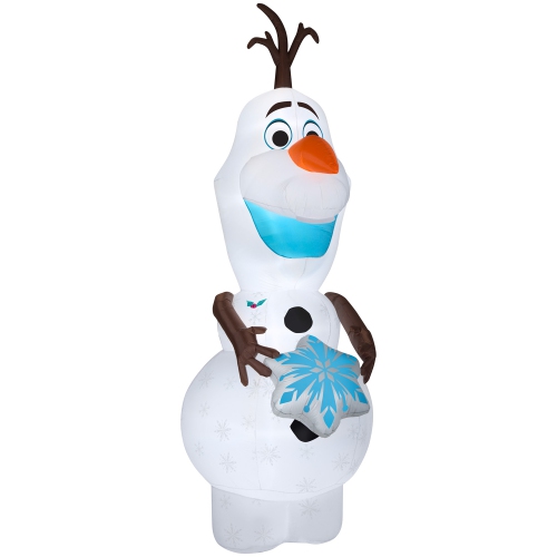 GEMMY INDUSTRIES Airblown® Inflatable Christmas-Olaf w/Snowflake-Giant-Disney- 131" x 47"
